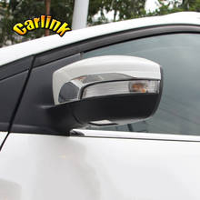 Para ford kuga escape 2013-2017 abs chrome carro espelho retrovisor decoração tira capa guarnição acessórios estilo do carro 2 pçs 2024 - compre barato