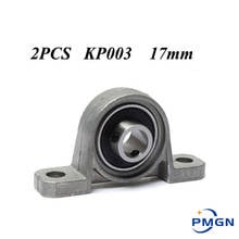 2PCS kp003 17mm High quality caliber Zinc Alloy Mounted Bearings KP003 UCP003 P003 Insert Bearing Pillow Block Bearing Housing 2024 - buy cheap