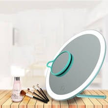 LED Beauty Makeup Mirror Desktop Folding Dressing Mirror Portable Mini Magnifying Glass Live Fill Light Beauty Mirror 2024 - buy cheap