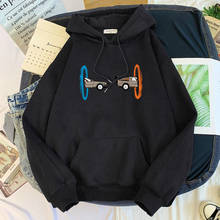 Back to the Future portal print Mens Hoodie Sweatshirt Loose Harajuku Hoodies Men Warm Pullovers Men Autumn Hip Hop Streetwear 2024 - buy cheap