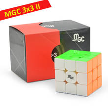 Yongjun mgc v2 3x3x3 cubo magnético yj ii 3x3 velocidade cubo magnético mgc v2 adesivos adesivo cubo mágico mágico quebra-cabeça bebê crianças brinquedos 2024 - compre barato