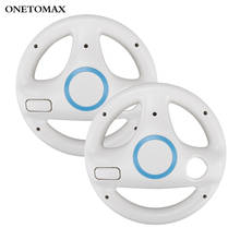 2pcs White Game Racing Steering Wheel for Nintend Wii Plastic Innovative and ergonomlc design for Mario Kart Remote Controller 2024 - buy cheap