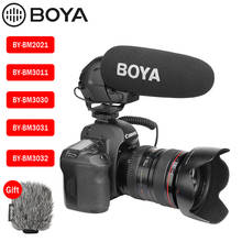 Boya microfone para câmera de vídeo, microfone para câmeras canon nikon sony dslr com microfone 2024 - compre barato