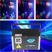 Luz láser de animación RGB, haz de luz de fuegos artificiales, SD, 2000mW 2024 - compra barato