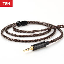 TRN-Cable de cobre de alta pureza T4 para auriculares, Cable mejorado de 2,5/3,5mm con conector MMCX/2PIN para TRN BA5, V90, VX y V90, 8 núcleos, 6N, OCC 2024 - compra barato