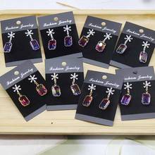 Pageant women Zircon Earrings Rainbow color crystal beads dangling earring delicate fashion Zerong Lady jewelry tassel earrings 2024 - купить недорого