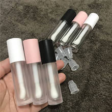 NEW 5ml Transparent Lip Gloss Wands Tubes Frosted Clear Lip Glaze Tube Lipstick Lip Balm Packing Containers White Pink Black Cap 2024 - buy cheap