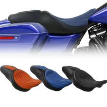 Motorcycle Two-Up Seat For Harley Touring Street Electra Tri Glide Road King CVO Custom 2009-2020 2019 2018 Driver Passenger 2024 - buy cheap