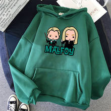 Draco Malfoy Hoodie Harajuku Cartoon Cute Funny Print Long Sleeve Hoodies Top Autumn Street Wear O-Neck Sweet Girl Sweatshirt 2024 - buy cheap