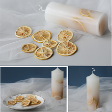 10 Uds. De limones secos DIY, vela de aromaterapia, rebanada de limón, material de flores secas, molde de vela artesanal 2024 - compra barato