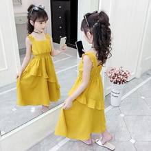 2020 Summer Kids Dresses For Girls Chiffon Dress Elegant Girls Formal Princess Dress Children Evening Party Dress 4  6 8 10 12 Y 2024 - buy cheap