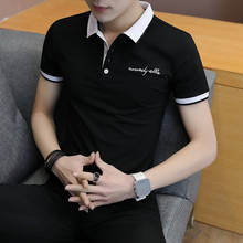 2019 Brand Men Polo Shirt Clothing Men's Business Casual Solid Male Polo Shirt Short Sleeve High Quality Clothing Golf Polos 2024 - buy cheap