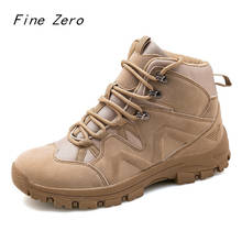 Brand Tactical Military Combat Boots Outdoor Breathable Lace-up Men Shoes Army Ankle Boots Safety Climbing Shoes Big Size 39-46 2024 - buy cheap