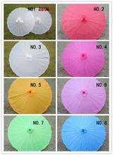Free shipping Chinese colored  fabric umbrella, white pink parasols, China traditional dance color parasol, Japanese silk props 2024 - buy cheap