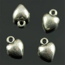 40pcs 3 Colors Antique Bronze, Antique Silver Color, Antique Gold Tiny Heart Charm 3D Heart Charms 3D Solid Heart Charms 9x7x4mm 2024 - buy cheap