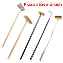 long handle Oven clean brush Baking pizza oven tool long handle brush copper wire brush  pizza peel shovel baking accessories 2024 - buy cheap