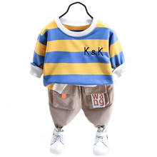 Conjunto de ropa de primavera para bebé, camisetas de manga larga, Top y pantalón, chándal, 2 uds. 2024 - compra barato