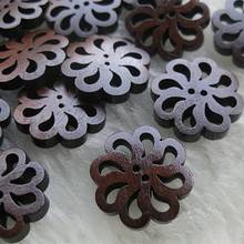 40x New flower Wood Buttons 20mm Sewing Craft 2 Holes Sewing Wooden Buttons Clothes Scrapbooking Decorative DIY Craft Buttons 2024 - buy cheap