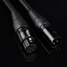 Cable xlr HIFI de 3 pines, macho a hembra, cable de audio equilibrado, cable de extensión de micrófono, cable de audio de alta transmisión 2024 - compra barato