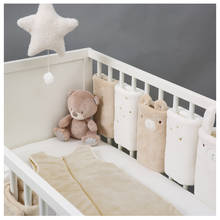Amortecedor de cama de bebê, pelúcia, conjunto de acessórios de cama de bebê, berço infantil, amortecedor de algodão chique, protetor de cama, decoração de quarto de bebê 2024 - compre barato