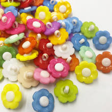 50/100pcs Mix flowers DIY Kid's appliques/craft/sewing buttons PT293 2024 - buy cheap