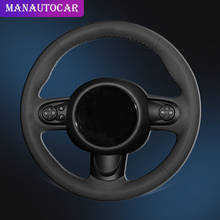 Capa protetora para volante de carro, revestimento em couro, acessório automotivo para estilo mini coupe 2024 - compre barato