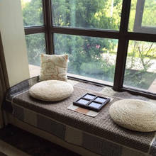 Плетеная соломенная подушка для сиденья ручной работы в японском стиле татами диам. 30 см (11,81 дюйма) соломенный тканый коврик, круглая подушка 2024 - купить недорого