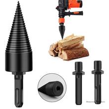 32/42mm Firewood Drill Bit Round Hex Shank Drill Bit Chop Wood Screw Splitting Reamer Punch Woodworking Tool 2024 - buy cheap