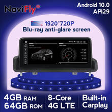 NaviFly Android 10.0 Car multimedia Player for BMW E90 E91 E92 E93 318i 320i Idrive Button Qualcomm 4G LTE Carplay 1920*720 IPS 2024 - buy cheap