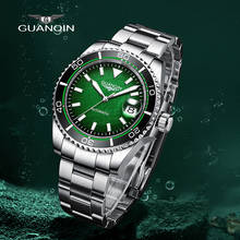 GUANQIN Men Mechanical Wristwatches 2022 Luxury Ceramic Bezel Automatic Watches Men Sapphire Waterproof Sport Relogio Masculino 2024 - buy cheap