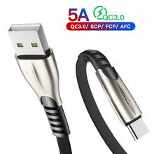 Кабель USB Type-C для Iphone 11, X, XS, Samsung S10, S9, S8, S7, S6, быстрая зарядка 4,0, 3,0, 5 А 2024 - купить недорого