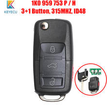 Keyecu 1K0 959 753 P H Car Remote Key for VW VolksWagen CC EOS Golf GTI Jetta Passat R32 Rabbit 1K0959753P 1K0959753H 2024 - buy cheap