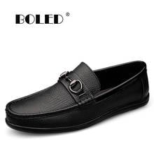 Natural Leather Shoes Men Loafers Moccasins Plus Size Casual Shoes Flats Male Footwear Slip-on Driving Men Shoes Zapatos Hombre 2024 - buy cheap