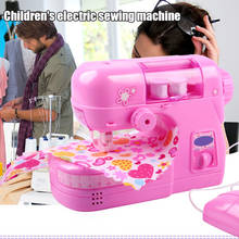 Children's mini portable sewing machine small electric children's sewing machine  Electronic Sewing Machine home toy set 2024 - buy cheap