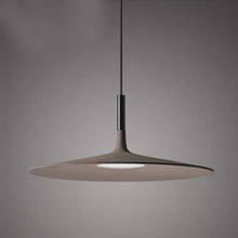 Lámpara colgante de placa redonda para comedor, luz LED de diseño de Arte Moderno, OVNI, para sala de estar, dormitorio, mesa y estudio 2024 - compra barato
