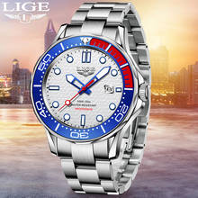 LIGE Watches for Men Warterproof Sports Mens Watch Top Brand Luxury Clock Male Business Quartz Wristwatch Relogio Masculino+Box 2024 - buy cheap