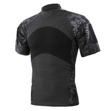 Army camouflage Tactical T shirt Men summer patchwork cotton Tshirt Short Sleeve Tops Military clothing 2024 - buy cheap