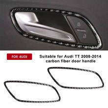 Car Door Handle Frame Strip Carbon Fiber Decorative Sticker for Audi TT 8n 8J MK123 TTRS 2008 2009 2010 2011 2012 2013 2014 2024 - buy cheap
