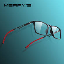MERRYS DESIGN Men Myopia Prescription Eyeglasses Sport Glasses Frame Acetate Frame Aluminum Legs With Silicone Temple Tip S2270 2024 - buy cheap