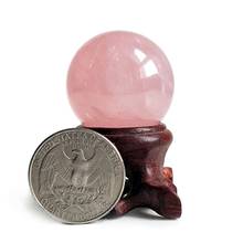 Rose quartz crystal ball natural stones and minerals gemstones healing sphere home decoration 2024 - buy cheap