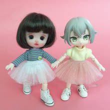 Ob11 baby dress skirt BJD GSC PD9 plain jasmine clay doll skirt mesh doll clothes doll accessories toys 2024 - buy cheap