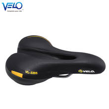 Velo-3205 Bicycle Saddle MTB Saddle Wide Comfort Soft Cushion Bike Seat Men Padded Saddle For Bike Pu Leather Bicycle Saddle 2024 - buy cheap