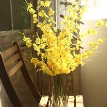 Искусственный цветок пятиногий танцы Орхидея танцы Lan Сердце искусственная Орхидея цветочное свадебное украшение INS сон-трава 2024 - купить недорого