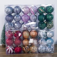 12pcs/set Christmas Ball 6cm Christmas Decorations Wedding Party Ornaments Xmas Tree Bauble Hanging Ball  Gifts Bolas Navidad 2024 - buy cheap