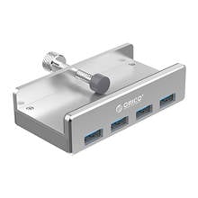 Aluminum Metal MH4PU 4 Ports USB 3.0 HUB Splitter Monitor-Edge Desk-Edge for PC Laptop 2024 - buy cheap