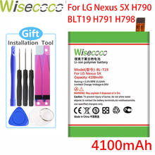 Wisecoco-Batería de BL-T19 de 4100mAh para teléfono LG Nexus 5X H790 H791 H798, batería de alta calidad + número de seguimiento 2024 - compra barato