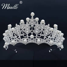 Miallo-Tiaras y coronas de diamantes de imitación para mujer, joyería para el cabello de Boda nupcial, accesorios para el cabello, tocado de fiesta, regalo de dama de honor 2024 - compra barato