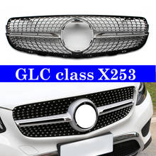 Rejilla delantera para parachoques de coche, accesorio para Mercedes GLC Class X253 C253 W253, 5 puertas SUV Coupe 2016-presente, diamantes 2024 - compra barato