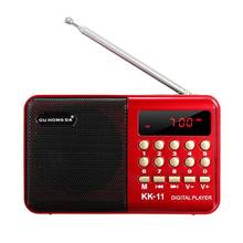 Mini rádio portátil k11 digital multifuncional, rádio fm, usb, tf, reprodutor mp3, aparelhos de som, alto-falantes, suprimento para dropshipping 2024 - compre barato