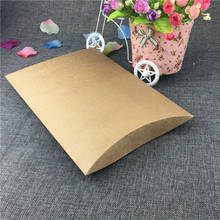Caixas de travesseiro de papel kraft artesanal de 12 tamanhos, para muffin, torta de maçã, tart, presentes, recipiente, caixas de almofadas de armazenamento 2024 - compre barato